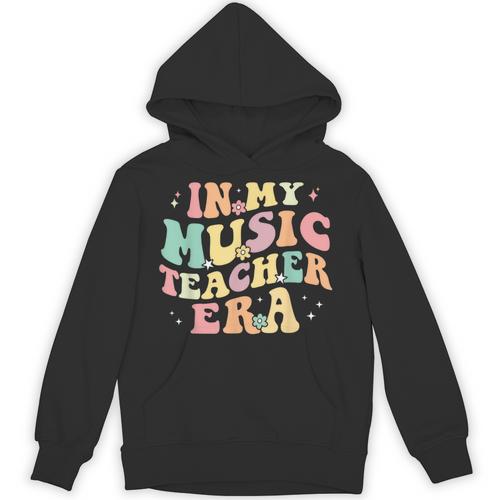 In My Music Teacher Era Retro Back To School Musician Band Men Women Unisex Hoodie - teacherstshirts.com DE