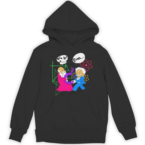 Nerdy Pythagoras Fighting Over C Squared Math Teacher Unisex Hoodie - teacherstshirts.com