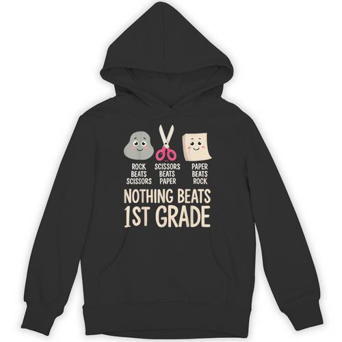 Nothing Beats 1st Grade Back To School Kids Teachers Unisex Hoodie - teacherstshirts.com UK