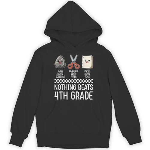 Nothing Beats 4th Grade Back To School Kids Teachers Unisex Hoodie - teacherstshirts.com UK