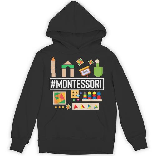 Novelty Montessori Studying Learning Schooling Teacher Love For Men Women Unisex Hoodie - teacherstshirts.com UK