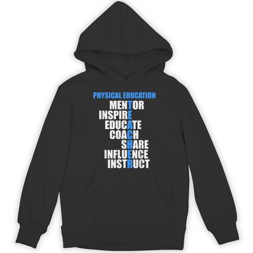 PE Physical Education Teacher For PE Teacher Unisex Hoodie - teacherstshirts.com DE