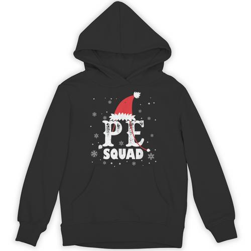PE Squad Christmas PE Teacher Matching Xmas Unisex Hoodie - teacherstshirts.com AU