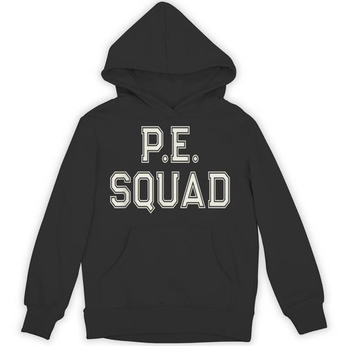PE SQUAD Physical Education PE Teacher Team Kids Gym Crew Unisex Hoodie - teacherstshirts.com CA