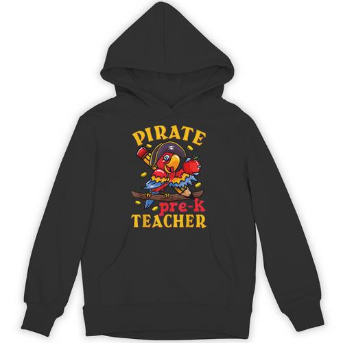 Pirate Pre-K Teacher Preschool Halloween Unisex Hoodie - teacherstshirts.com UK