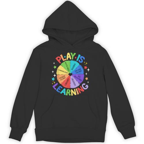 Play Is Learning Teacher Kindergarten For Men Women Kids Unisex Hoodie - teacherstshirts.com AU
