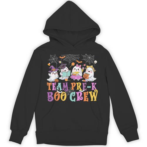 Pre-K Boo Crew Ghost Halloween Teacher Student Unisex Hoodie - teacherstshirts.com AU
