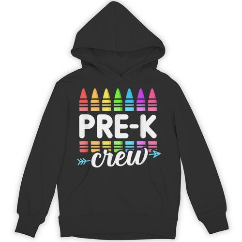 Pre-K Crew Teacher Team Squad Hello Back School Graduation Unisex Hoodie - teacherstshirts.com AU