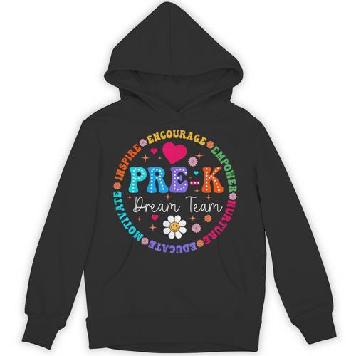 Pre K Dream Team Back To School Boys First Day Teacher Unisex Hoodie - teacherstshirts.com AU