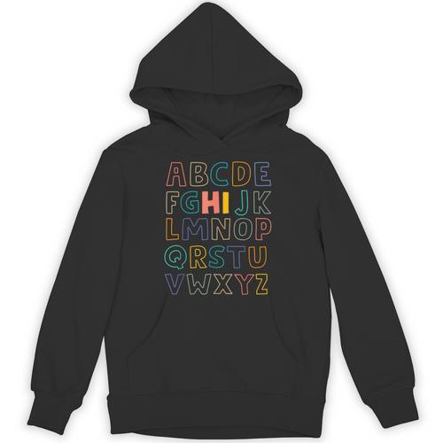 Pre K Kindergarten Hi Alphabet Back To School Teachers Men Women Girls Kids Unisex Hoodie - teacherstshirts.com CA