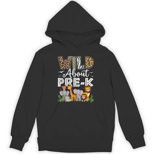 Pre-k Teacher Kids Back To School Wild About Pre-k Unisex Hoodie - teacherstshirts.com AU