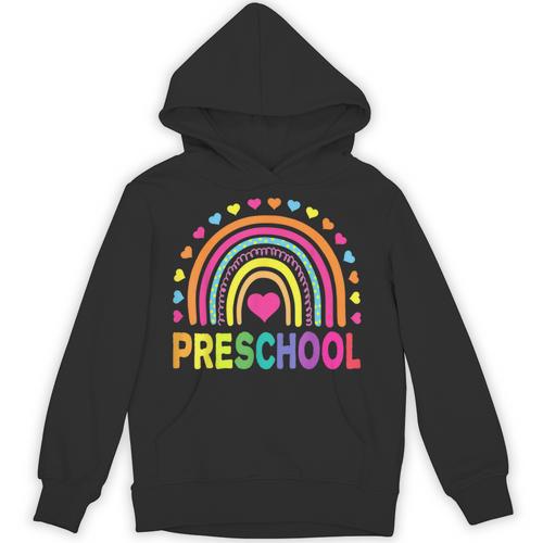 Preschool Rainbow Girls Boys Kids Teacher Back To School Unisex Hoodie - teacherstshirts.com AU