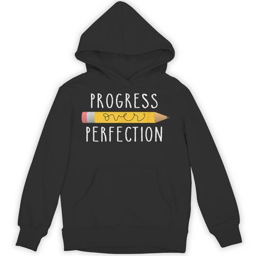 Progress Over Perfection Motivational Teacher Tee Unisex Hoodie - teacherstshirts.com AU