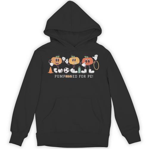 Pumpkin PE Teacher Team Physical Education Autumn Fall Unisex Hoodie - teacherstshirts.com UK