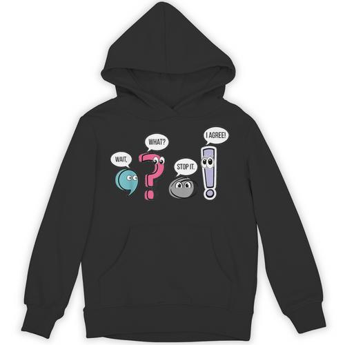 Punctuation English Teacher Wait What Stop It I Agree Unisex Hoodie - teacherstshirts.com AU