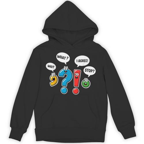 Punctuation Marks Wait What I Agree Stop English Teacher Unisex Hoodie - teacherstshirts.com