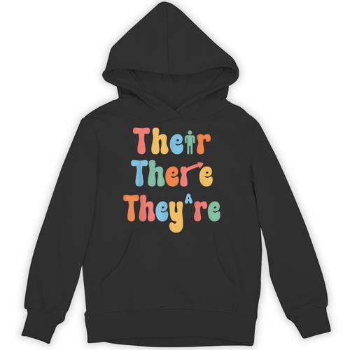 There Their They'Re English Class Grammar Joke Teacher Unisex Hoodie - teacherstshirts.com DE