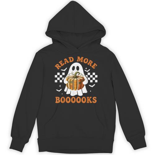 Read More Books Halloween Retro Pumpkin Reading Fall Teacher Unisex Hoodie - teacherstshirts.com UK