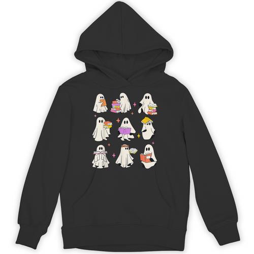 Read More Books Spooky Teacher Halloween Ghost Reading Book Unisex Hoodie - teacherstshirts.com CA
