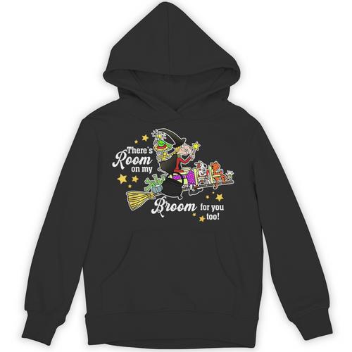 There's Room On My Broom For You Too Teacher Halloween Unisex Hoodie - teacherstshirts.com UK