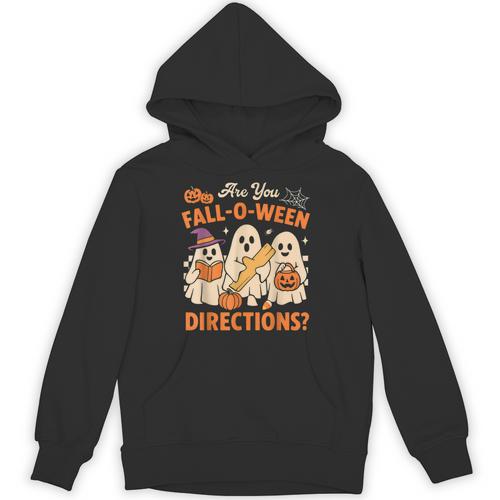 Retro Are You Fall O Ween Directions Ghost Teacher Spooky Unisex Hoodie - teacherstshirts.com CA