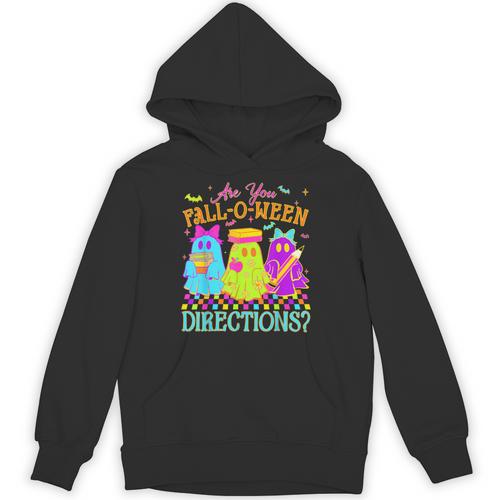 Retro Are You Falloween Direction Teacher Spooky Halloween Unisex Hoodie - teacherstshirts.com UK
