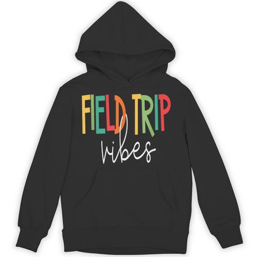 Retro Field Trip Vibes Vintage Field Trip Vibes Teacher Kids Unisex Hoodie - teacherstshirts.com CA