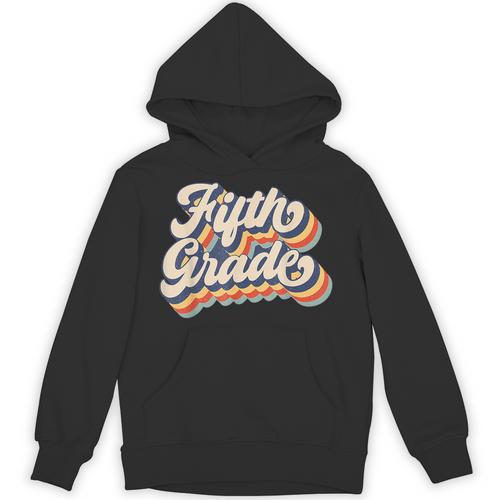 Retro Sunset Fifth Grade Teacher & Student Back To School Unisex Hoodie - teacherstshirts.com DE