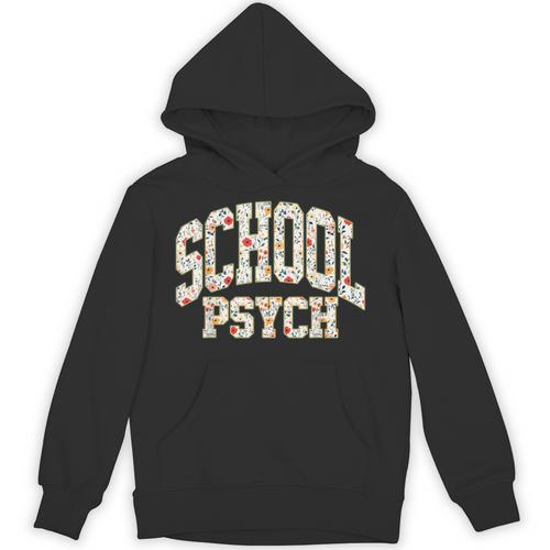 Retro Wildflower School Psych Teacher School Psychologist Unisex Hoodie - teacherstshirts.com UK