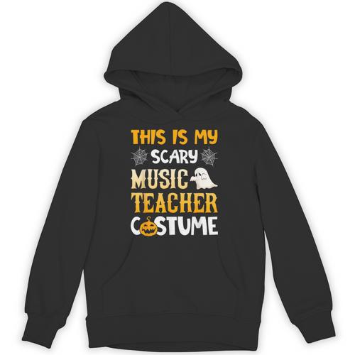 This Is My Scary Music Teacher Halloween Costumes Pajama Unisex Hoodie - teacherstshirts.com AU