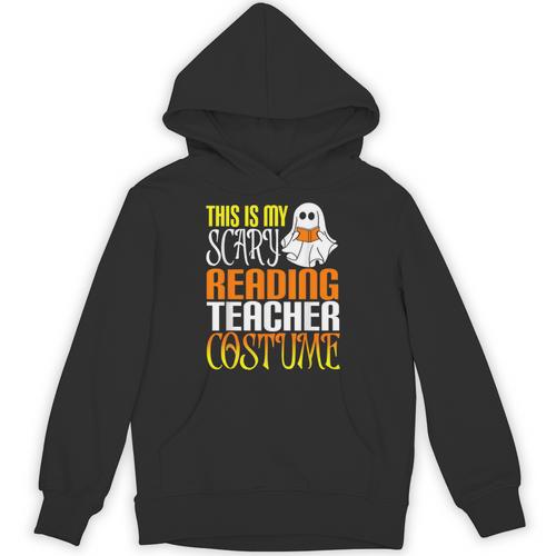 This Is My Scary Reading Teacher Costume Halloween School Unisex Hoodie - teacherstshirts.com DE