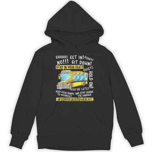 School Bus Driver Life Last Day Of School Teacher Kids Unisex Hoodie - teacherstshirts.com DE