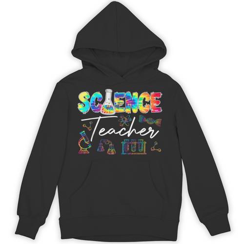 Science Teacher Tie Dye First Day Of School Back To School Men Women Girls Kids Unisex Hoodie - teacherstshirts.com UK