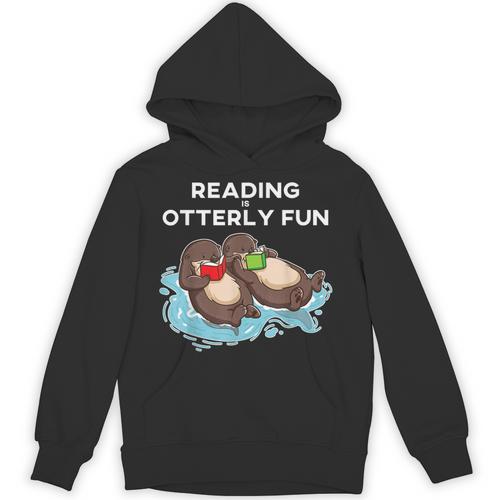 Sea Otter Book Reading Shirt For Bookworm Teachers Unisex Hoodie - teacherstshirts.com AU