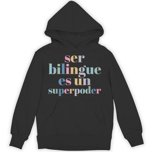 Ser Bilingue Es Un Superpoder Bilingual Spanish Teacher Unisex Hoodie - teacherstshirts.com AU