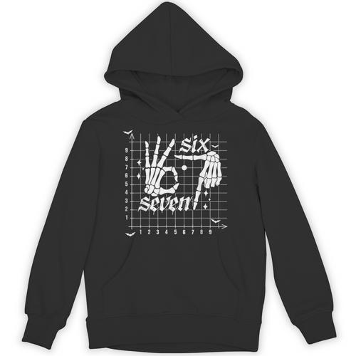 Six Seven Coordinate 67 Skeleton Math Teacher 67 Unisex Hoodie - teacherstshirts.com