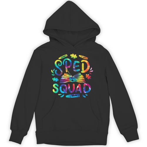 Special Education Teacher Sped Squad SPED Teacher Tie Dye Unisex Hoodie - teacherstshirts.com CA