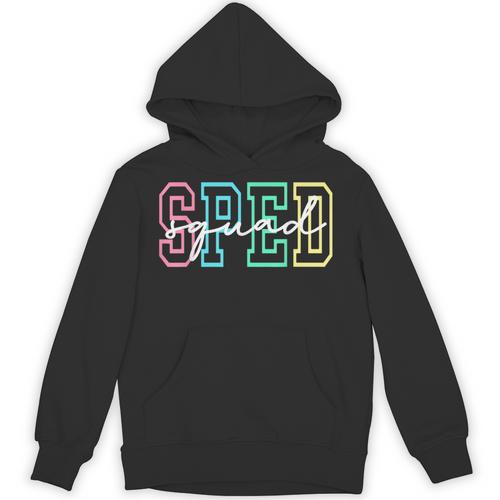 SPED Squad Team SPED Teacher Special Education Teacher Unisex Hoodie - teacherstshirts.com UK
