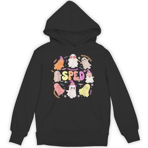 SPED Teacher Halloween Spooky Special Education Team Men Women Kids Unisex Hoodie - teacherstshirts.com UK