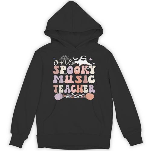 Spooky Music Teacher Halloween Music Teaching Men Women Unisex Hoodie - teacherstshirts.com