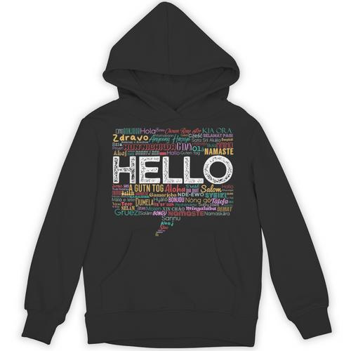 Start With Hello Different World Language Learning Teacher Unisex Hoodie - teacherstshirts.com DE