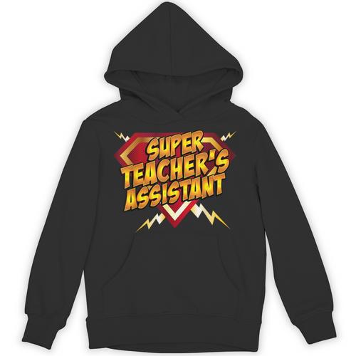 Super Teacher's Assistant Educational Superhero Unisex Hoodie - teacherstshirts.com AU