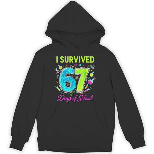I Survived 67 Days Of School 67 Meme Science Teacher Unisex Hoodie - teacherstshirts.com AU