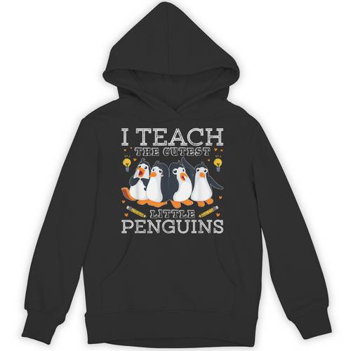 I Teach The Cutest Little Penguins Cute School Teacher Tee Unisex Hoodie - teacherstshirts.com DE