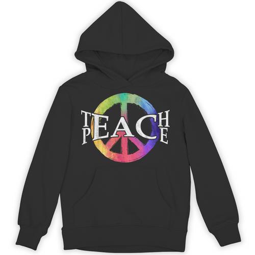 Teach Peace For Teachers And Educators Counselor Unisex Hoodie - teacherstshirts.com AU