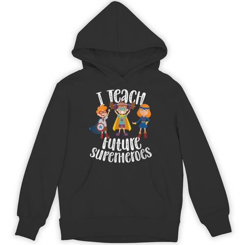 I Teach Superheroes Cute Back To School Teacher Unisex Hoodie - teacherstshirts.com UK