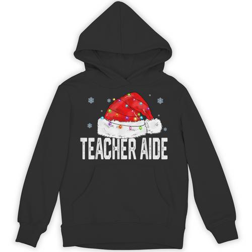 Teacher Aide Christmas Women Family Matching Group Xmas Unisex Hoodie - teacherstshirts.com AU