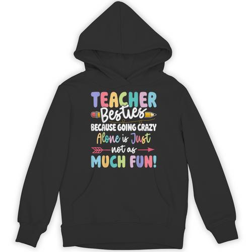Teacher Besties Matching Teacher Besties Unisex Hoodie - teacherstshirts.com AU
