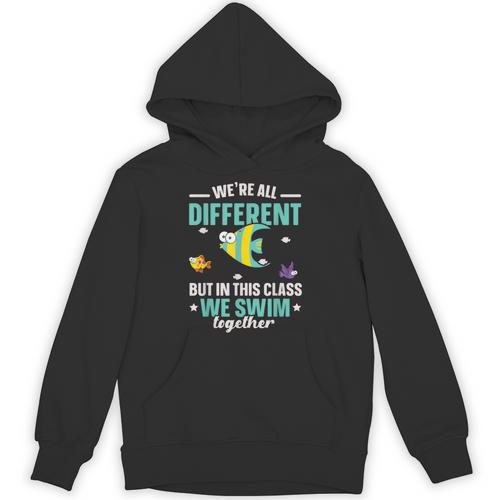 Teacher We All Different But In This Class We Swim Together Unisex Hoodie - teacherstshirts.com DE