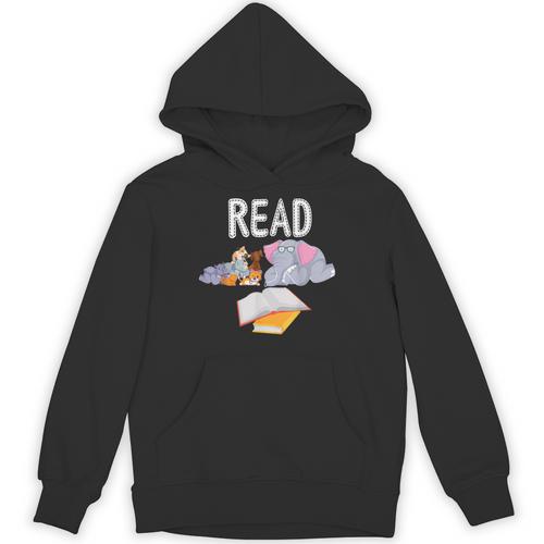 Teacher Library Read Book Club Piggie Elephant Pigeons Men Women Kids Unisex Hoodie - teacherstshirts.com DE